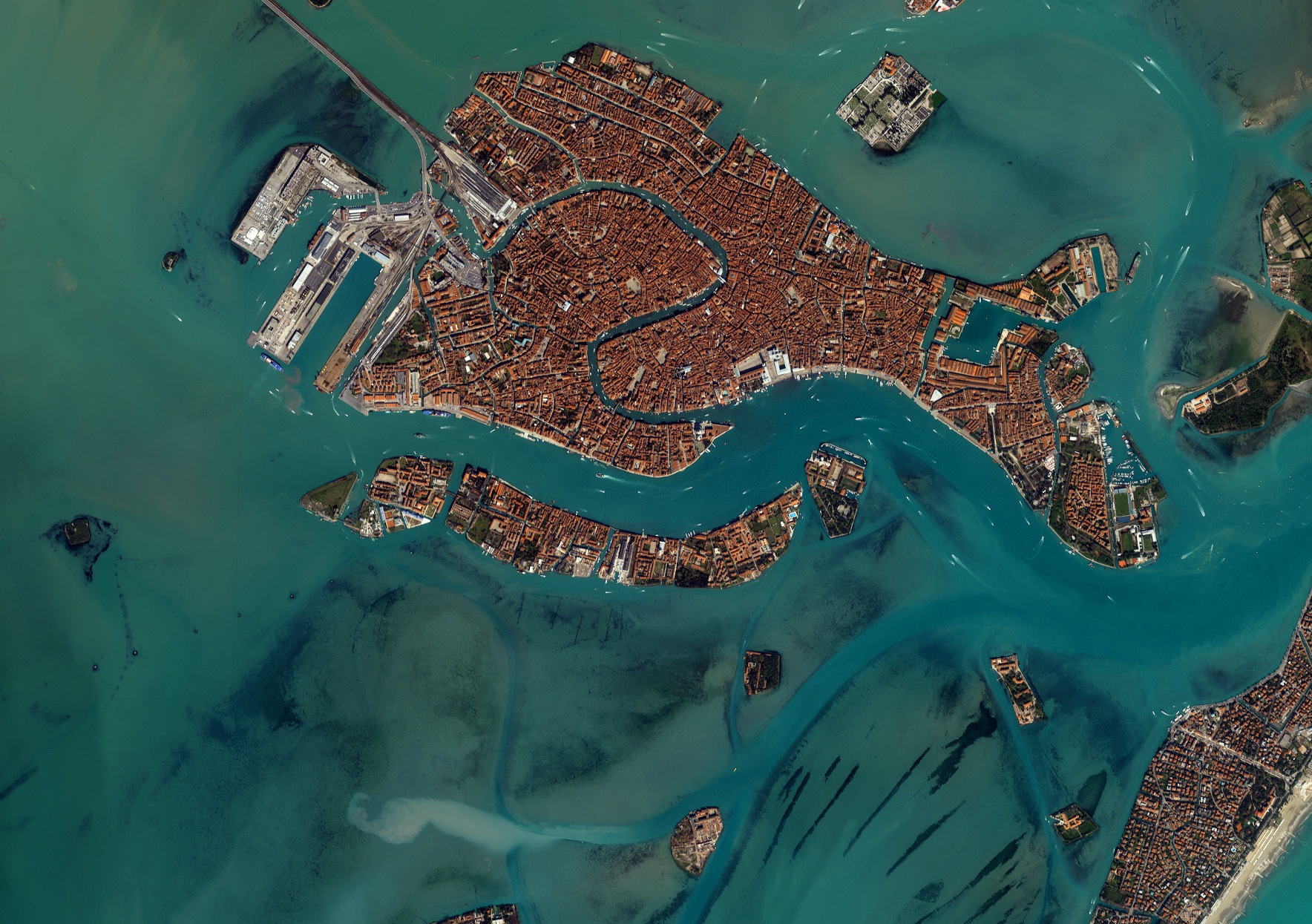 фото венеция с высоты птичьего полета